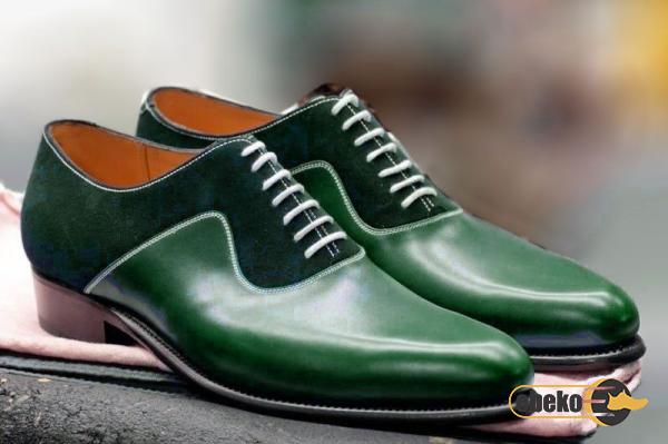 venders of mens green leather shoes