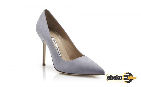Grey High Heels Leather Shoes Markets