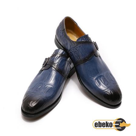 Blue Leather Shoes Price