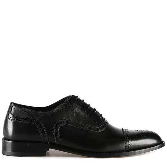 Leather oxford shoes black | Purchase at cheap price