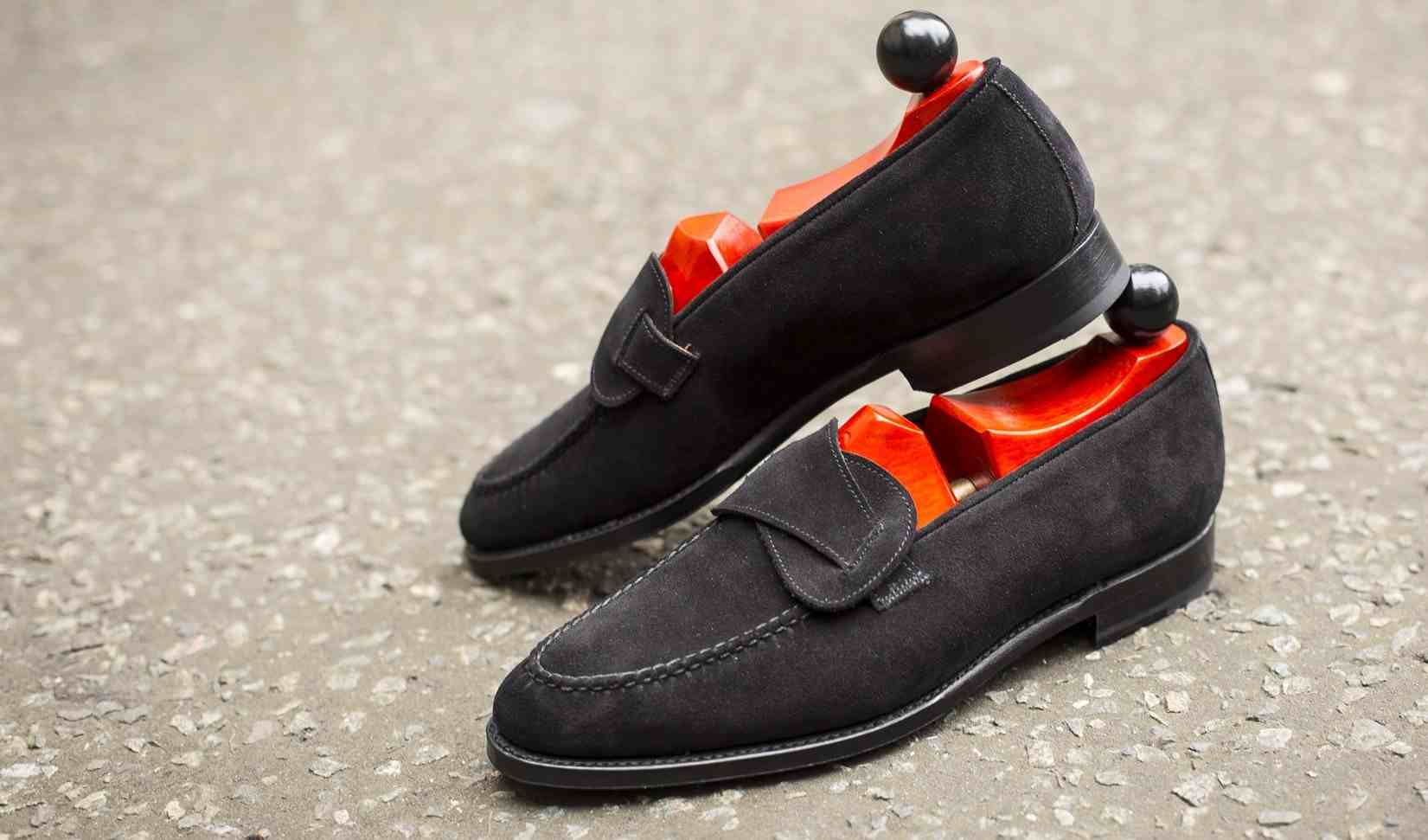  Buy Black Suede Leather Shoes + best price 