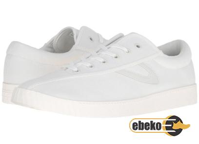 Buy synthetic leather white shoes at an exceptional price
