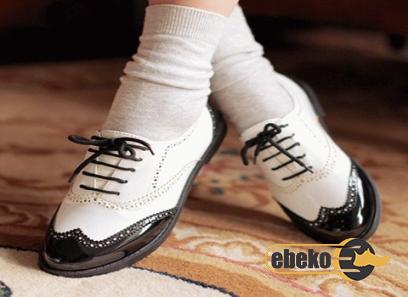 Buy white leather lace up shoes at an exceptional price