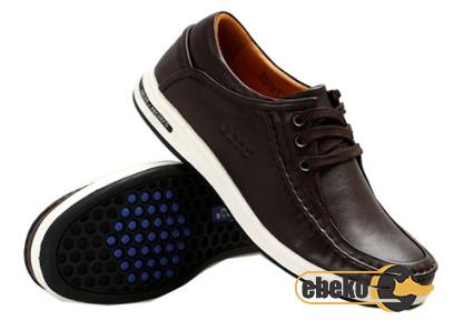 Black leather casual shoes men's + best buy price