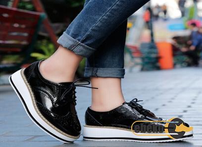 Buy and price of black leather lace up shoes