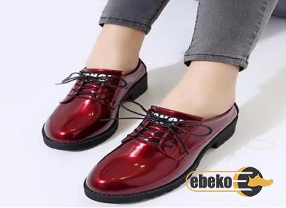 Buy leather lace up shoes womens + best price